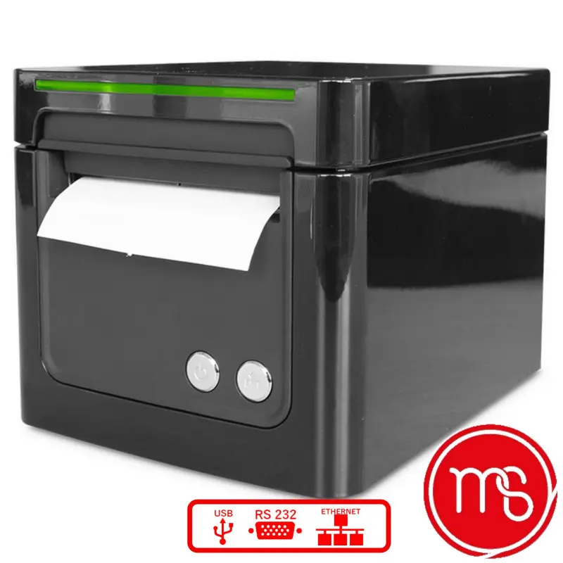 Imprimante ticket Oxhoo TP 90: USB, Réseau, Série (RS232).